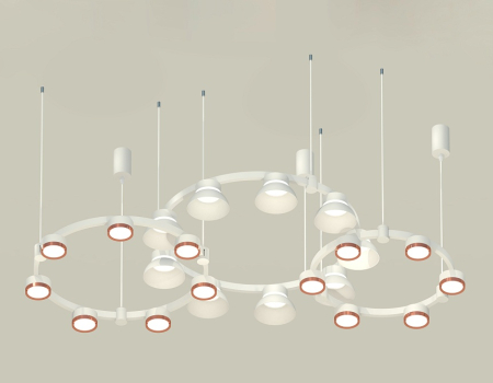 Комплект подвесного светильника Ambrella Light Techno Ring XR92082020 (A9208x3, C9241, C9236, C9231, N8126, N8140)