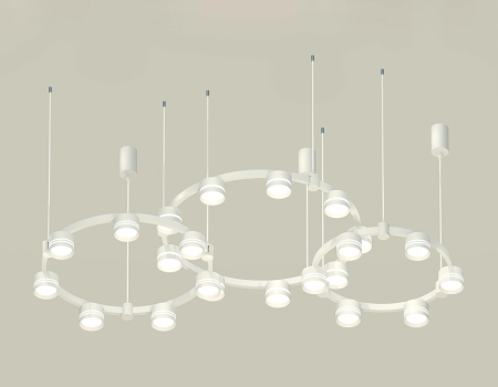 Комплект подвесного светильника Ambrella Light Techno Ring XR92082210 (A9208x3, C9241, C9236, C9231, N8477, N8461)