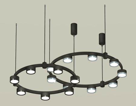 Комплект подвесного светильника Ambrella Light Techno Ring XR92091210 (A9209x2, C9238, C9242, N8113, N8133)