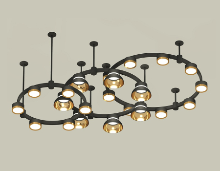 Комплект подвесного светильника Ambrella Light Techno Ring XR92222001 (A9222, A9227, C9233, C9242, C9238, C9232, N8145, N8124)