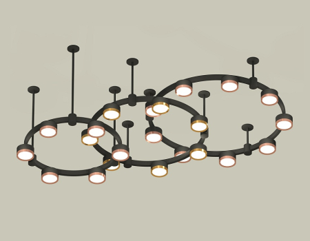 Комплект подвесного светильника Ambrella Light Techno Ring XR92222100 (A9222, A9227, C9233, C9242, C9238, C9232, N8126, N8124)