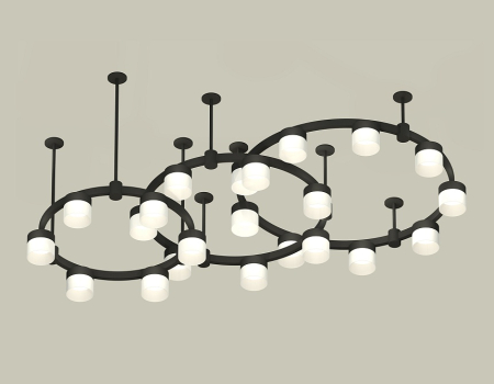 Комплект подвесного светильника Ambrella Light Techno Ring XR92222210 (A9222, A9227, C9233, C9242, C9238, C9232, N8402)