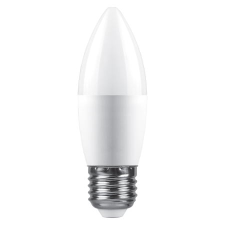 Лампа светодиодная Feron LB-980 свеча матовая E27 15W 175-265V 6400K 52071