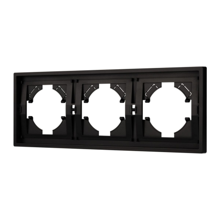 Рамка пластиковая на 3 поста Arlight FRM-TENDO-PL-3-BK 053844