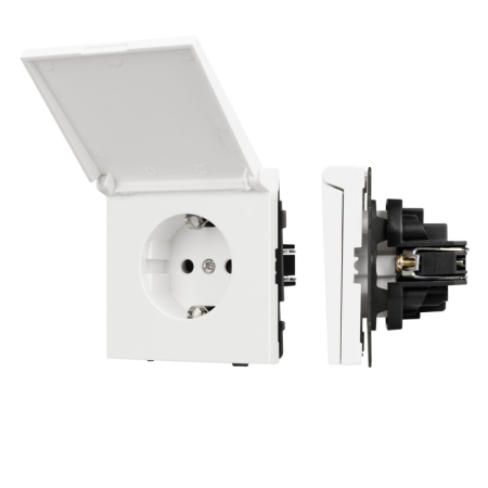 Механизм розетки влагозащищённый SCT-TENDO-MCP-SFPL-WH (230V, 16A) 054602