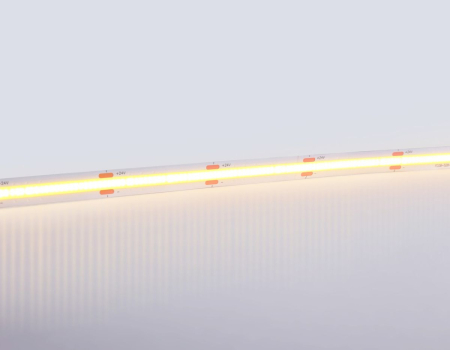Светодиодная лента Ambrella Light Illumination COB 528Led/14W m/ 24V IP20 3000K/ 5m*10mm*2mm (2 конт.) GS4751
