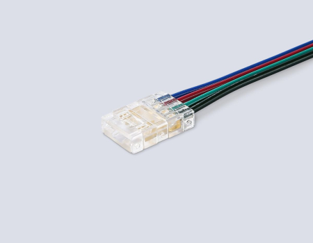 Соединитель гибкий односторонний COB RGB 12/24V для лент 10mm (4 конт.) (5шт. в комплекте) GS7411