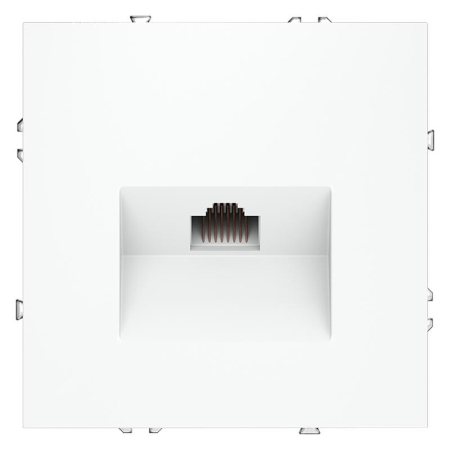 Розетка компьютерная 1-м СП S70 RJ45 кат.6 механизм бел. матов. Voltum VLS060102
