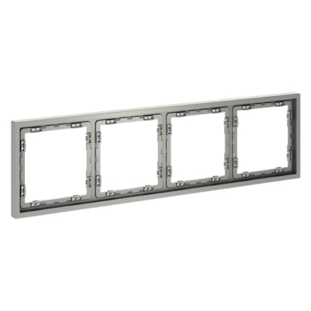Рамка 4-м S70 пластик. сталь Voltum VLS100405
