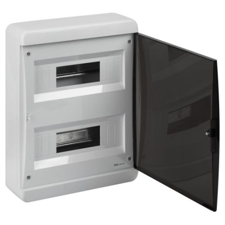 Корпус навесной COMFORT ЩРН-П-24 IP41 пластик.прозр. крышка бел. Эра Б0067244