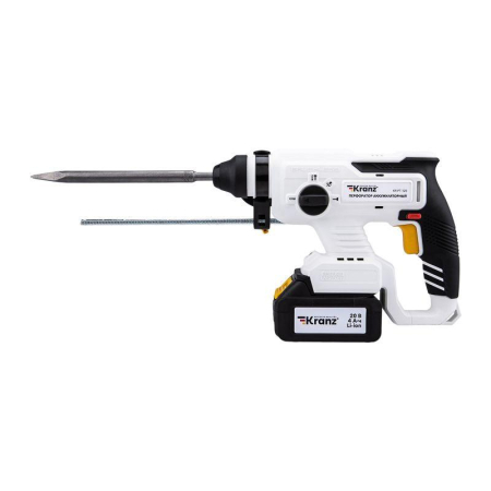 Перфоратор аккумуляторный SDS-plus 2.2Дж 1х4А.ч в кейсе Kranz KR-PT-120