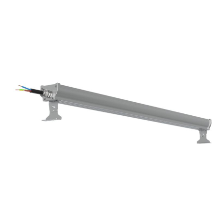 Светильник светодиодный ДСП WP 24 C 120W VW 840 L1200 SI CL 1280х100х85мм 120Вт 4000К IP66 пылевлагозащ. Русский Свет 27072423920
