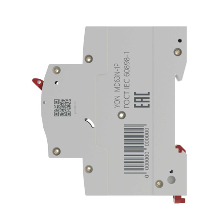 Выключатель автоматический модульный 1п C 2А 6кА YON max типа MD63N YON MD63N-1PC2