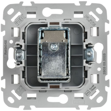 Розетка телевизионная оконечная СП FLITE РТВм-1-1-1-ФлЧ тип M экранир. механизм черн. IEK FI-A13-O-K02