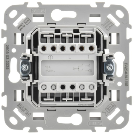 Выключатель 2-кл. СП FLITE ВС12-1-0-ФлС 10А механизм сер. IEK FI-V20-0-10-1-K03