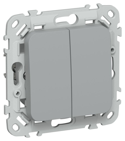 Выключатель 2-кл. СП FLITE ВС12-1-0-ФлС 10А механизм сер. IEK FI-V20-0-10-1-K03
