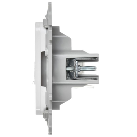 Розетка компьютерная СП FLITE РК6-1-0-ФлБ RJ45 кат.6 UTP механизм бел. IEK FI-K12-2-K01
