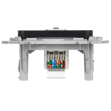 Розетка компьютерная СП FLITE РК6-1-0-ФлЧ RJ45 кат.6 UTP механизм черн. IEK FI-K12-2-K02