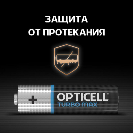 Элемент питания алкалиновый AA/LR6 (блист. 4шт) Turbo Max Opticell 6053003
