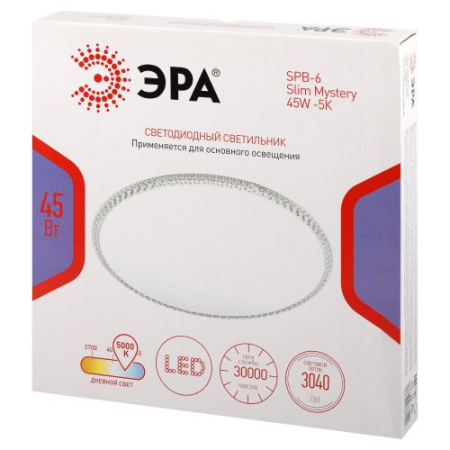 Светильник светодиодный Классик SPB-6 Slim Mystery 45W-5К 45Вт 5000К без ДУ Эра Б0069768