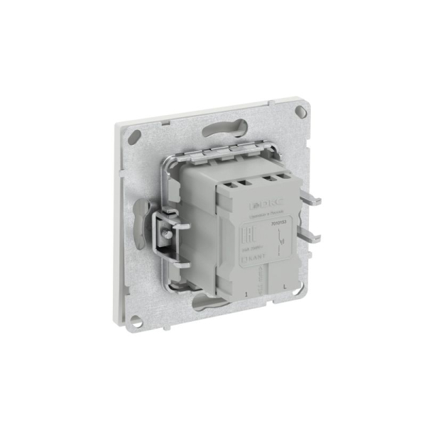 Кнопка 1-кл. KANT бел. песок DKC 7010153