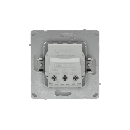 Розетка силовая KANT 2P+E защ. шторки бел. песок DKC 7010003