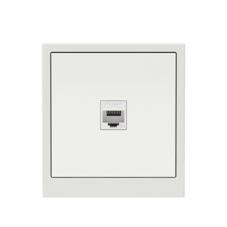 Розетка компьютерная 1-м KANT RJ45 кат.5E без шторки бел. песок DKC 7010663