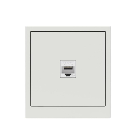 Розетка компьютерная 1-м KANT RJ45 кат.6A без шторки бел. песок DKC 7010673