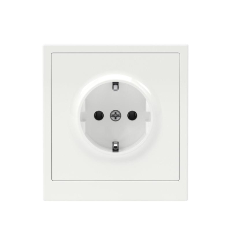 Розетка силовая KANT 2P+E без шторки бел. магнолия DKC 7000033