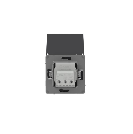 Розетка силовая KANT IP44 2P+E защ. шторки с крышкой черн. уголь DKC 7012013
