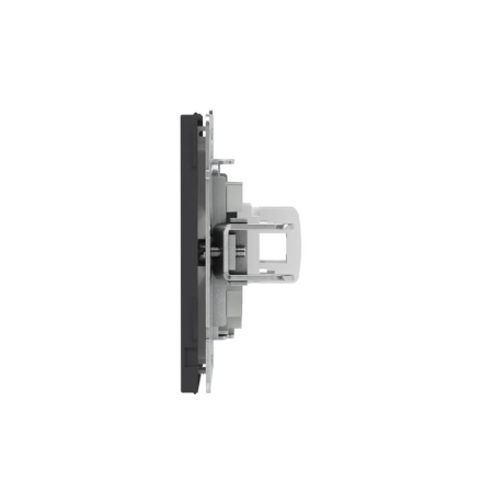 Розетка компьютерная 1-м KANT RJ45 кат.6A без шторки черн. уголь DKC 7012673