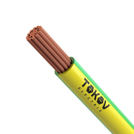 Провод TOKOV ELECTRIC ПуГВнг(А)-LS 1х6 (бухта) Ж/З 450/750В (м) 000011522