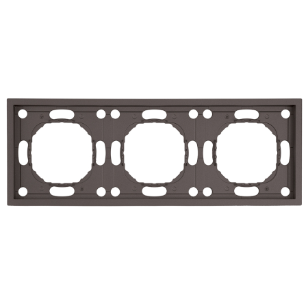 Рамка STEKKER, PFR00-5003-09 3-местная, серия Эмили, антрацит, soft touch 49938