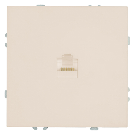 Розетка компьютерная 1-местная RJ-45 (механизм), серия Эмили, RST00-5117-08, кашемир, soft touch 49899
