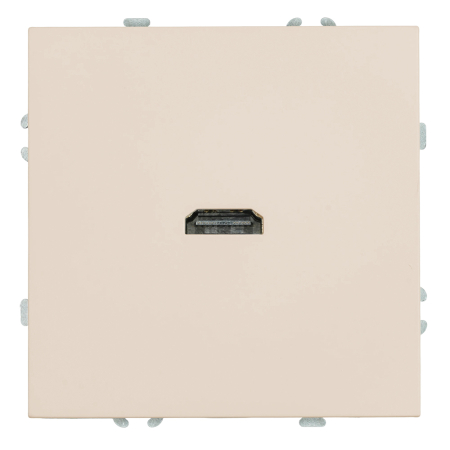 Розетка HDMI 2.0 Type A (механизм), STEKKER, серия Эмили, RST00-5118-08, кашемир, soft touch 50169