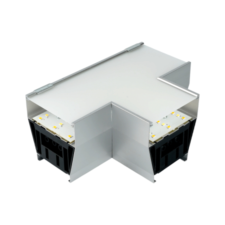 Светильник коннектор Feron AL4036T 5W 550Lm 3000К-4000К-6400K, T-образный, с ручным переключением режимов, серебро, 160*115*70мм возмож. соедин. в линию, серия RetailRay 51871