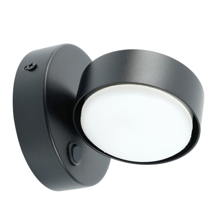 Светильник настенный Feron HL4601 12W, 230V, GX53, черный 51941