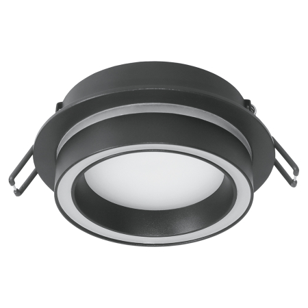 Светильник потолочный встраиваемый, 15W 230V GX53, черный, круг, без лампы, DL514, Feron 53310