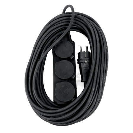 PRF03-31-3-20 Удлинитель 3-местный с/з КГ 3*1,5мм2, IP44, 20м, 16A, серия Professional 50348