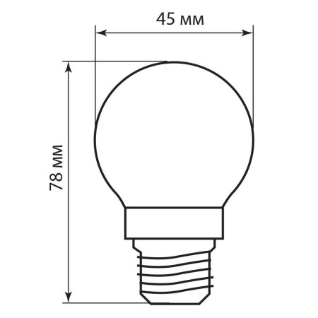 Лампа светодиодная Feron LB-61 Шарик E27 5W 4000K 25582