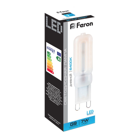 Лампа светодиодная Feron LB-431 G9 7W 6400K 25757