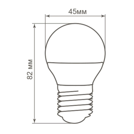 Лампа светодиодная Feron LB-38 Шарик E27 5W 4000K 25405