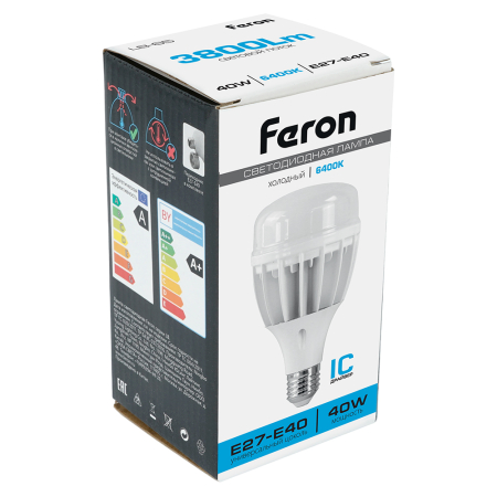Лампа светодиодная Feron LB-65 E27-E40 40W 6400K 25538