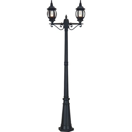 Светильник садово-парковый Feron 8114/PL8114 столб 2*100W E27 230V, черный 11213