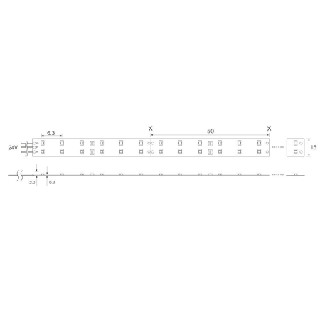 Cветодиодная LED лента Feron LS603, 60SMD(2835)/м 4.8Вт/м  5м IP20 12V 3000К 27597