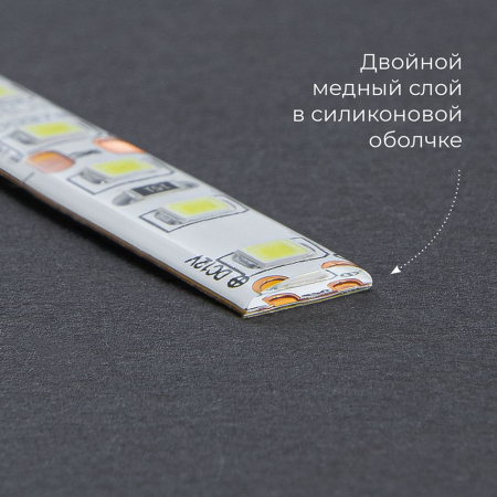 Cветодиодная LED лента Feron LS604, 60SMD(2835)/м 4.8Вт/м  5м IP65 12V зеленый 27675