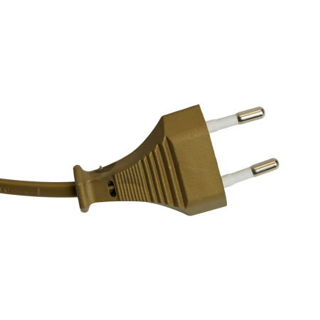 Сетевой шнур с диммером 230V 2м, золото, DM103-200W 23057