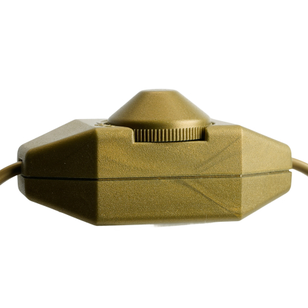 Сетевой шнур с диммером 230V 2м, золото, DM103-200W 23057