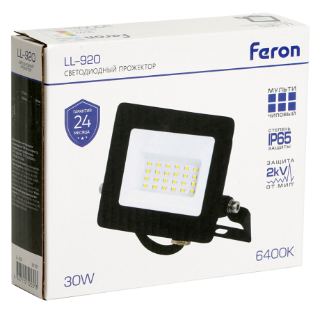 Светодиодный прожектор Feron LL-920 IP65 30W 6400K 32101