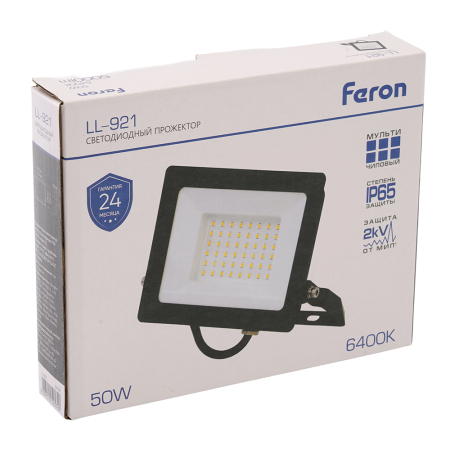 Светодиодный прожектор Feron LL-921 IP65 50W 6400K 32102